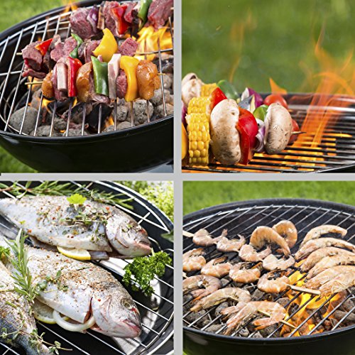 Bruzzzler Kugelgrill mit integriertem Deckelthermometer und Easy-to-Clean-System, 57 cm - 7