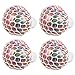 Produktbild Squishy Balls,Beetest 4 PCS LED farbige Mesh Squishy Trauben Ball Stress Angst Relief Spielzeug Bälle für Autismus ADHS Rauchen aufzuhören