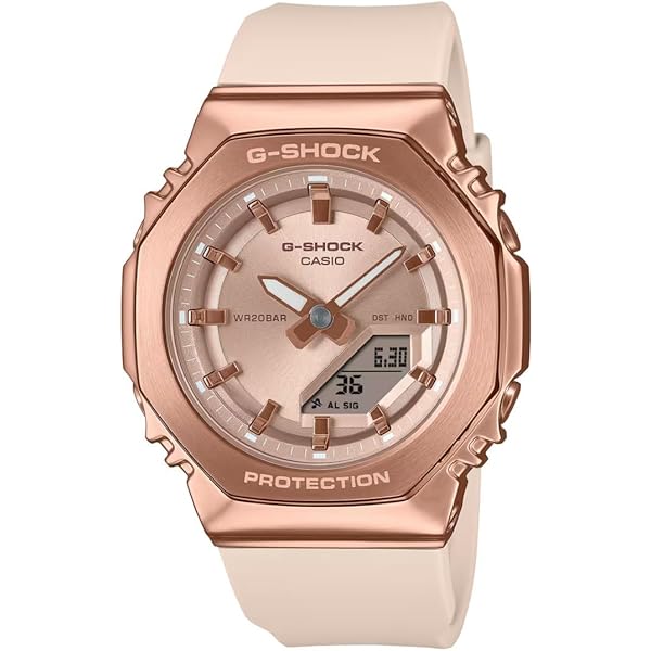 Casio G-Shock Watch - GM-S2100WS-7ADR Pink Dial, White Band: Buy
