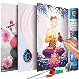 MALEN NACH ZAHLEN: Schöne Designer-Motive werden in nummerierte Felder mit verschiedener Form und Größe aufgeteilt.Bemalen Sie Felder mit dazugehörigen Farbtönen und werden Sie zum echten Künstler!