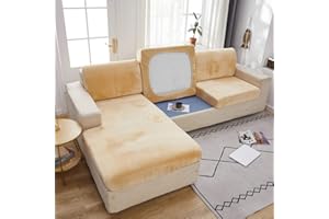 AYouge Funda de cojín de sofá de Asiento Cubierta elástica de Terciopelo para Cojines de Asiento de sofá, Fundas de sofá elásticas, Cubierta de Asiento de sofá Cubierta Protectora