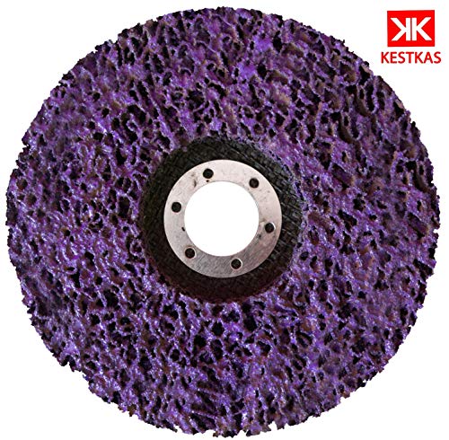 Disco Abrasivo de Limpieza KESTKAS para Amoladoras Angulares (125mm x 22mm) Tratamiento de Oxidos en todos tipo de Metales - Alto Rendimiento