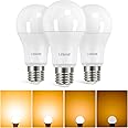 Linkind Dimmable E27 LED Bulb, 13W Equivalent to 100W, Warm White 2700K 1521LM, A60 Edison Bulb with Fat Screw, Pack of 3