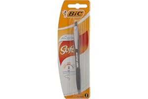 BIC Atlantis Soft Stylos-Bille - Noir, Blister de 1