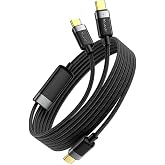 Mcdodo CA-7380 | USB-C - &Ccedil;ift USB-C 100W Manyetik Sarılabilir Şarj Kablosu