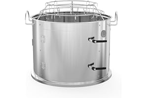 onlyfire Sistema di Cottura Centrale per Camera di Fumo in Acciaio Inossidabile per Griglia a Carbone Weber da 47 cm, Trasforma Il Tuo Bollitore in Un Barbecue per Affumicatore