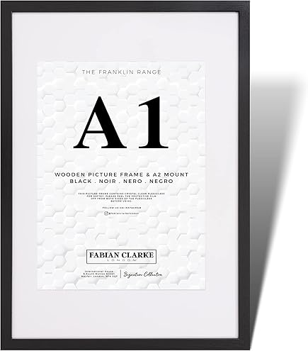 Premium Picture Frames With White Mount A1,A2,A3,A4,A5 BLACK,WHITE