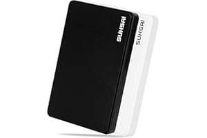 ‎SUHSAI SUHSAI Externe Festplatte 120 GB, 2,5 Zoll Externe Festplatte, Speicher- und Sicherungslaufwerk, Festplatte, tragbare USB 2.0-Festplatte, kompatibel mit Mac, Laptop, Desktop, Computer (Schwarz)