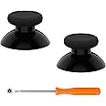 eXtremeRate Replacement Thumbsticks for Xbox Series X & S Controller, Joysticks Repair Kit for Xbox Wireless Controller, Custom Analog Stick Buttons for Xbox One S/X/Elite Controller - Black