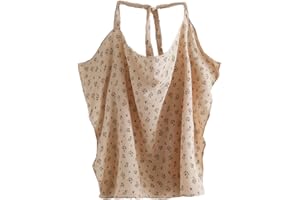 SZJIAHTM Mother Baby Adjustable Cotton Nursing Cover for Breastfeeding Protection, Nursing Poncho Boned Scarf Multi Use Car Seat Stroller Cover Breastfeeding Shawl for Outdoor