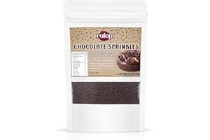 Rulop Chocolate Sprinkles 200g, Dairy Free, Resealable, Chocolate Strands Perfect For Topping Cakes and Ice Cream