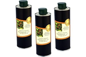 Kürbishof DEIMEL Steiermark/Austria - Oferta de ahorro 3 x lata de 500 ml - Aceite de semillas de calabaza - Original de Austria - Directo del productor