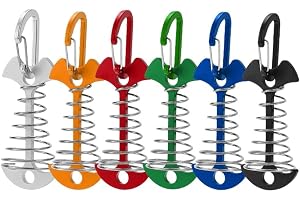 Kraftiga däckankare 12 st set för utomhusbruk, halkfri fiskbensdesign med justerbar spänning, tillverkad av aluminium och ros
