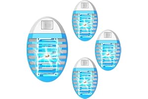 WARDBES Mückenschutz,Mückenfalle Elektrischer, Elektrische Fliegen-Insektenfalle für Innen,Zuhause,Zimmer,Büro(4 Pack),Fliegenfalle Plug-In, Insektenvernichter
