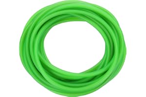 PATIKIL 26 fot (8 meter) naturlig latex, 1/16 tum (2 mm) inre diameter x 1/4 tum (6 mm) yttre diameter gummiband för slanghål