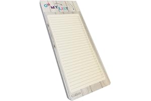 Lista de la compra Collins con parte posterior magnética para el refrigerador (paquete de 200 hojas), color Brighton