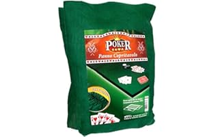 Aurora Store COPRITAVOLO Panno Poker Tappeto Tavolo Verde FICHES Giochi Carte 140x140cm