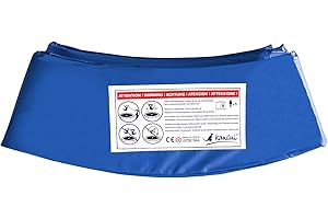 Kangui - Coussin de Protection Bleu Ø305cm pour Trampoline