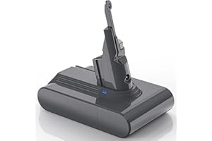 LONG FIT Batteria Dyson V7 Fluffy SV11, LONGFIT 21.6V 6500mah Batteria di Ricambio per Dyson V7 Motorhead V7 Animal V7 Cord Free V7 Trigger V7 Absolute Aspirapolvere