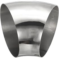 PATIKIL 45° Edelstahl-Rohrbogen – 80 Mm Ø, 1,5 Mm Wandstärke, 304er Stahl, Spiegelpoliert – Für Auspuff, Geländer & HVAC