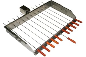 SunshineBBQs BBQ Cypriot Grill Top Rotisserie Kebab Skewers with Electric Motor - Small
