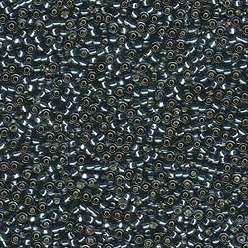 Miyuki 11 Round Japanese Rocailles Glass Seed Beads 11 Approximately 24 Gram 5 Inch Tube Grey Silver Lined