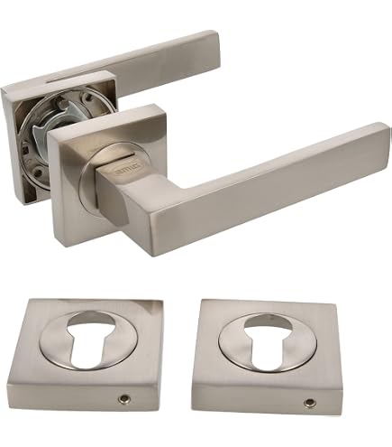 Picaporte Puerta Baño Gedotec - Hierro Forjado Antiguo, Para Puertas 38-45mm
