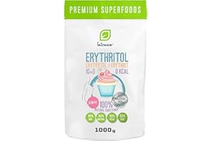 INTENSON Eritritol 1 kg | Edulcorante 100% natural | Vegano | Edulcorante granulado | Alternativa al azúcar | Apto para diabéticos