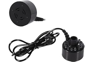 Tomotato 12 LED Color Changing Mist Maker with 3-Color Modes & Ultrasonic Technology, Thick Fog Output for Indoor/Outdoor Fountains, Ponds, Halloween Party Decorations