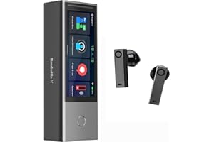 ‎TIMEKETTLE Timekettle X1 AI Dolmetscher-Hub, 40-Sprachen Zwei-Wege-Übersetzer-Ohrhörer mit Sprachanrufe aus der Ferne und Übersetzung, Simultanes Übersetzungsgerät für 20-Personen multilinguale Meetings