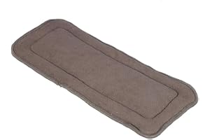 FDIT 2Sizes 5 Layers Adult Teenages Cloth Diaper, Washable Bamboo Charcoal Cloth Nappy Liner Super Absorbent Nappy Pad Liners for Bowel Incontinence (S)