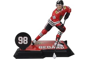 McFarlane Toys - Figura de Connor Bedard (Chicago Blackhawks), NHL Posed, Figura de 7 Pulgadas