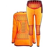 ZXY Heated Thermal Underwear for Men, Intelligent Heating Thermal Base Layer Set USB Rechargeable Charging Rapid for Outdoor 