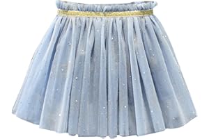 WYONGTAO Kinder Mädchen Tüllrock Pailletten Tütü Rock Glitzer Bunt Ballettrock Prinzessin Minirock Tanzkleid Karneval Partykleid Tanz Rock Tulle Tutu Baby Kinder Rock 1-12 Jahre