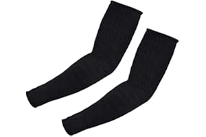 Fdit Manicotti Protezione Braccia Antitaglio Livello 5, Filo Acciaio Inox Protezione Professionale da Taglio Graffi Urti e Calore per Lavoro Unisex Taglia Unica (Nero)