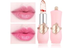 MEITREND Lip Gloss Tinted Lip Balm,Plumping Lip Gloss Jelly Dried Flower Colour Changing Lip Balm,Moisturising Lip Care For 24h Moisture Care Waterproof, Lip Oil Lipsticks For Women Long Lasting (#03)