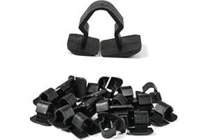 OTUAYAUTO 20x Motorhaubendämmung Abdeckstopfen Kompatibel mit VW Golf IV - Passat 3B, Audi A2 A3 A4 A6, Befestigungsclip Motorhaubenclips Passend für VW Polo 9N - Bora - Lupo - Golf III, Seat Arosa