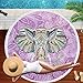 Produktbild Runde Strandtuch Picknickdecke Dicke Tapisserie Mit Quaste Urlaub Picknick Reise Yoga Matte Schwimmen Schal Wrap Sonnenbaden Blätter Camping Gym Sport Handtuch A