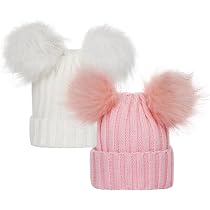 Bonnet D'hiver Fille PinkSheep - Tricot Doux, Décorations Perles - Taille 4 à 14 Ans - Chaud Et Tendance Pour L'école, Le Ski, Les Sorties
