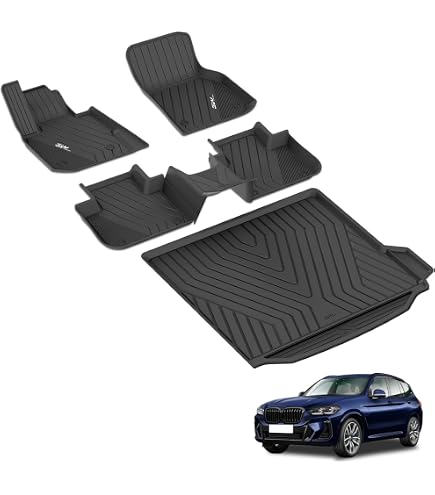 FROGUM DryZone Vasca Baule Per BMW X5 G05 (dal 2018) - Tappetino In TPE Su Misura, Bordo Alto 3.5 Cm, Antiscivolo, Facile Da Pulire, Materiale Riciclato