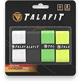 TALAFIT Pack of 4 OverGrips Padel - Pro Model Padel Grip - Paddle Grip - Overgrip Paddle Perforated - - Tennis Grip - Padel A