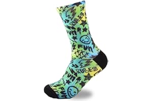 Everfly Calcetines Crossfit Calcetines Hombre Divertidos Mujer Media Caña Deporte Gimnasio Padel Baloncesto Ciclismo Running Futbol Senderismo Tecnico Amortiguacion Colores Regalo Ropa
