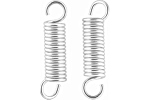 iPEAK Extension Spring Small Tension Extended Compressed Springs Dual Hook end Heavy Duty Stainless Steel Replacement Springs (2 Pcs)