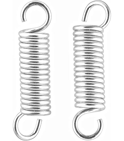 304 Stainless Steel Tension Spring With Dual O Hook Extension