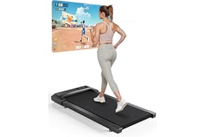 Copant Walking Pad Geeignet für High-Tech-Geräte, Laufband Schreibtisch 6 km/h mit APP-Steuerung, Laufband für Zuhause 136 KG mit Professionelle Trainingskurse & Multi-Runner-Rennen