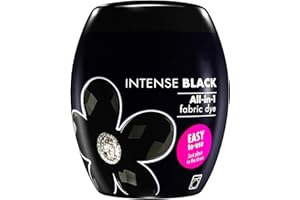 Housold 380g All-in-1 Machine Fabric Dye Pod for Dyeing Clothes, Bedsheets, and Home Decor Easy Fabric Coloring for Arts and Crafts (Intense Black, Pack of 1)