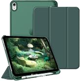 UnDePlus iPad 11.Nesil A16 11in&ccedil;/10.Nesil 10.9in&ccedil; ile uyumlu Kılıf Flip Cover Kalem B&ouml;lmeli PC Case Koyu Yeşil