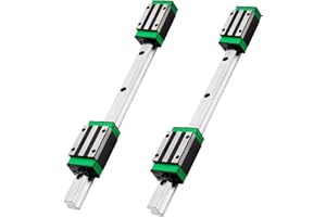 iMetrx HGR20 Linear Guide Rail Kit - 2 Pcs 1000mm Rails + 4 Pcs HGH20CA Bearing Blocks High Precision, Anti-Rust for 3D Printers, CNC Routers, Lathes & DIY Automated Machines