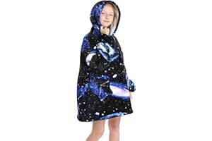 Summshall Hoodie Decke Kinder Damen Übergroße Decke Sweatshirt super weiche Kapuzenpullover, Gemütliche warme Komfortable Riesen-Hoodie, Geeignet Kapuzenpullover Kapuzenpulli für Mädchen Jungen