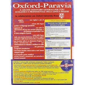 Oxford Paravia. Il dizionario inglese-italiano, it